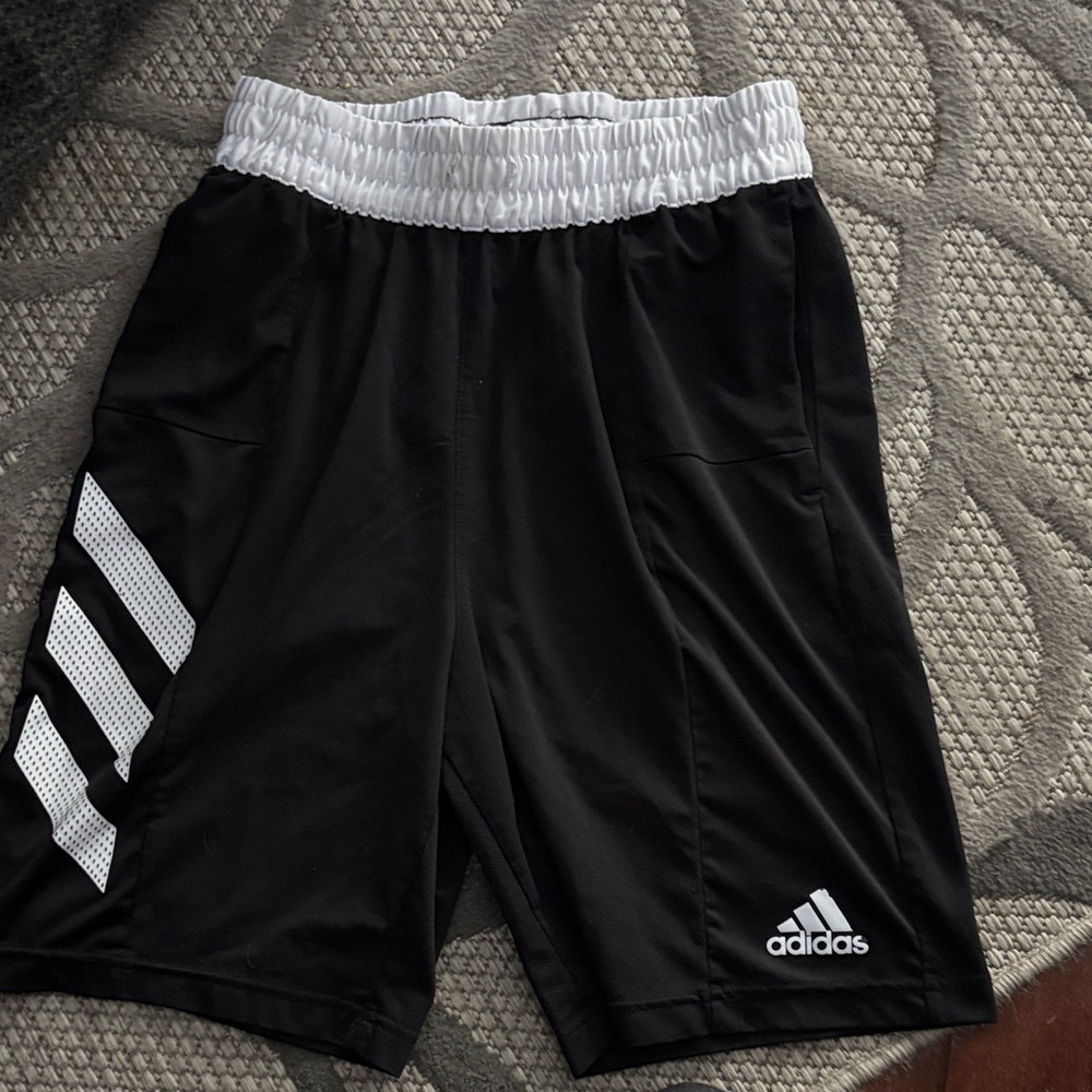 Adidas Men's Athletic Shorts in Black and White